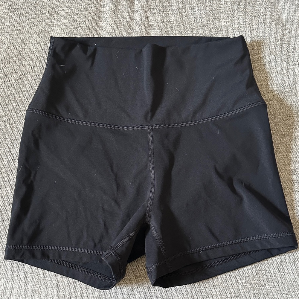 Black Women's High-Waisted Shorts